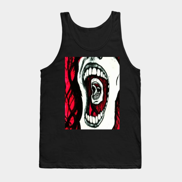 Screama Tank Top by Farbitroid